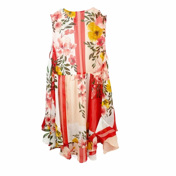 NWT Floral Color Block Sheer Vest Kimono XS - Picture 6 of 6